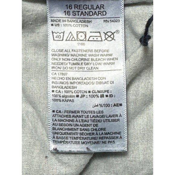 Old Navy Jeans Youth 16 Regular Dark Wash Denim Straight Leg Adjustable Waist - Picture 7 of 7